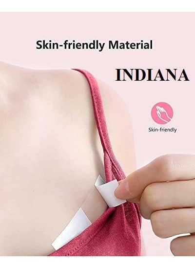 Indiana as offered by nature Indiana 216 Strips Double Sided Fashion Body Tape Clothing and Body All Day Strength Invisible Dress Tape Gentle to stick on Skin and clothes Transparent  - Image 2