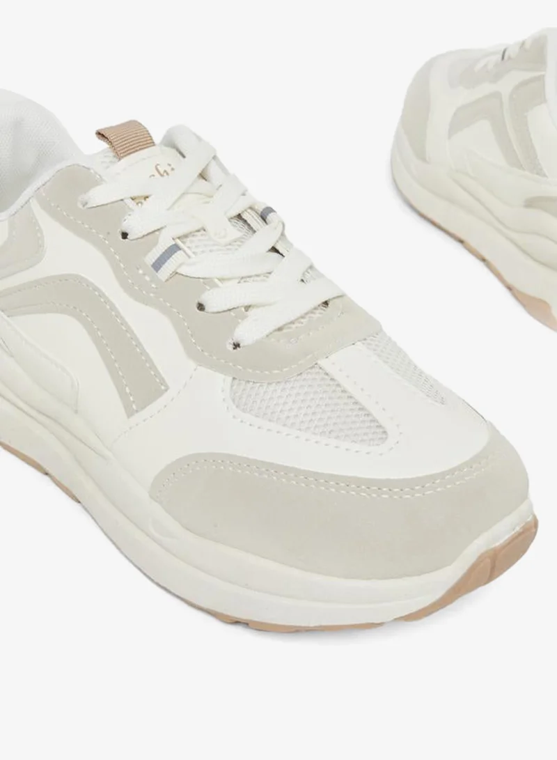 Styli Active Chunky Sole Lace Up Sneakers