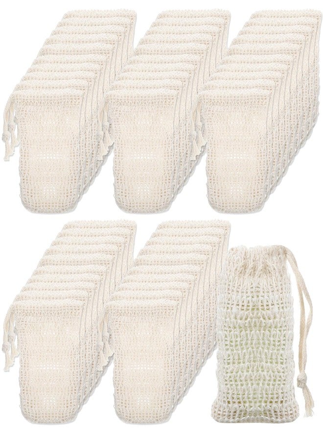 Molain Soap Bag, 50 Pack Natural Sisal Soap Saver, Bar Soap Pouch for Exfoliating, Foaming, and Drying Soap Bars, Soap Bags for Soap Bars, Soap Bar Bag, Soap Holder - Image 1
