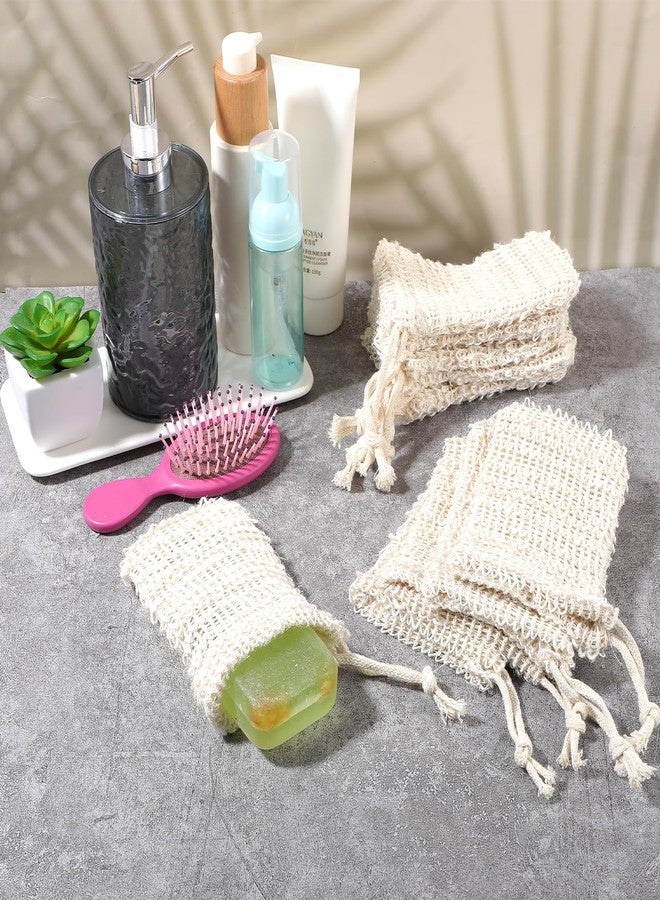 Molain Soap Bag, 50 Pack Natural Sisal Soap Saver, Bar Soap Pouch for Exfoliating, Foaming, and Drying Soap Bars, Soap Bags for Soap Bars, Soap Bar Bag, Soap Holder - Image 5