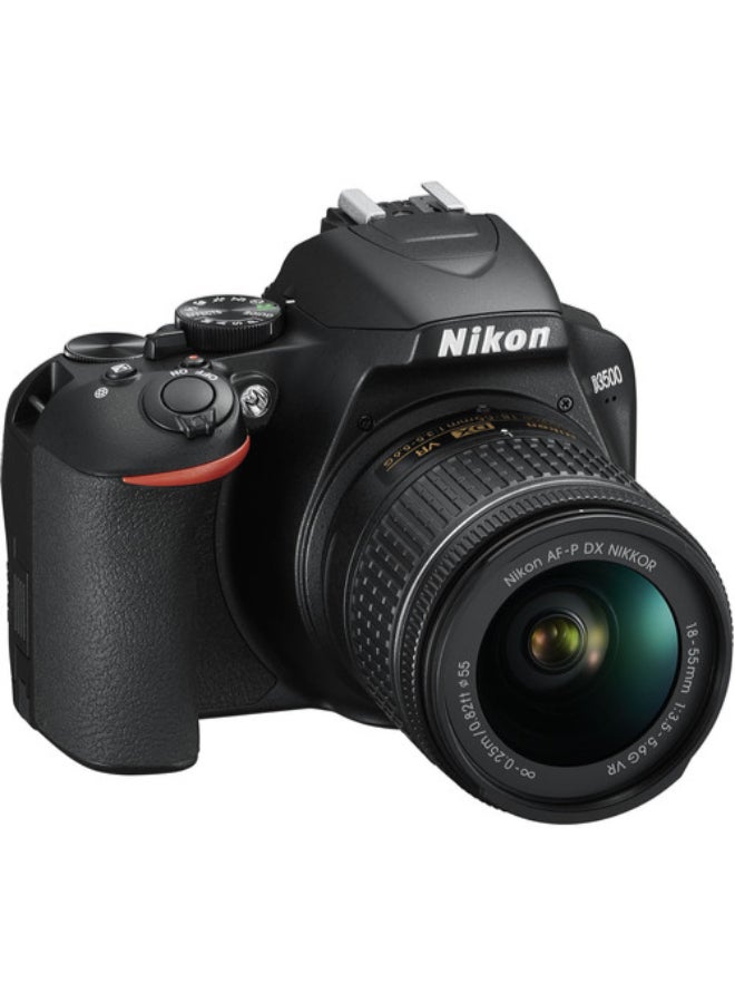 نيكون كاميرا D3500 رقمية بعدسة أحادية عاكسة من نوع VR مقاس 18-55 مم/75-300 مم مع مجموعة إكسسوارات - Image 4