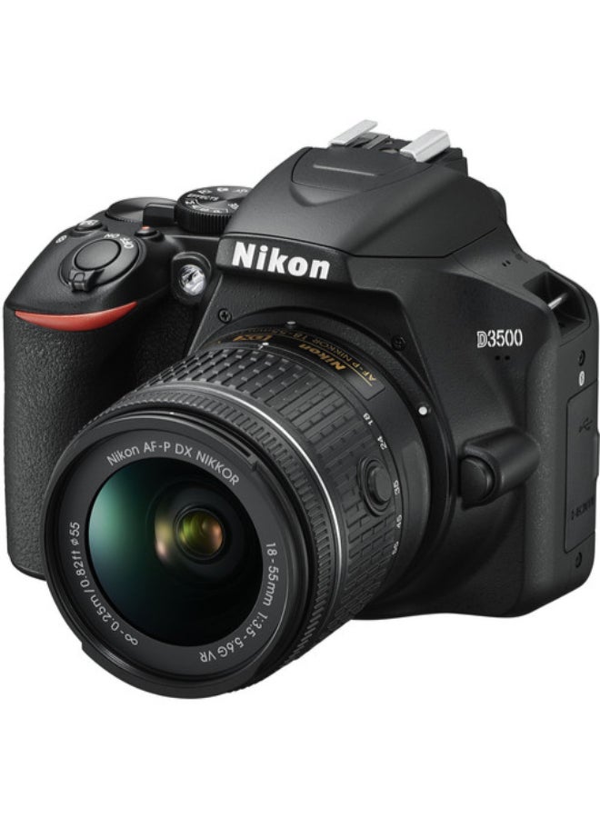 نيكون كاميرا D3500 رقمية بعدسة أحادية عاكسة من نوع VR مقاس 18-55 مم/75-300 مم مع مجموعة إكسسوارات - Image 5