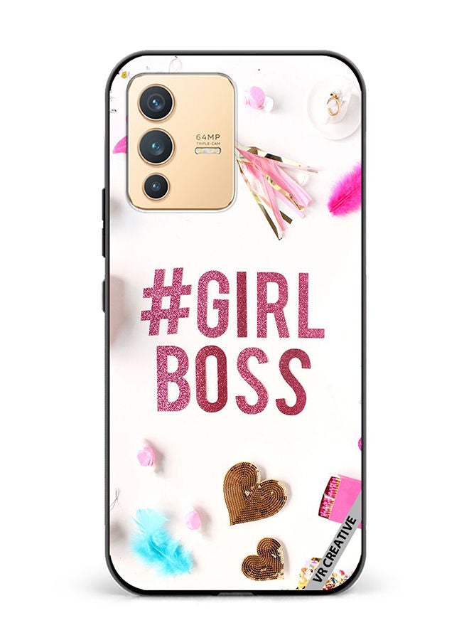 VR CREATIVE Protective Case Cover For Vivo V23 5G Girls Boss Design Multicolour - Image 1