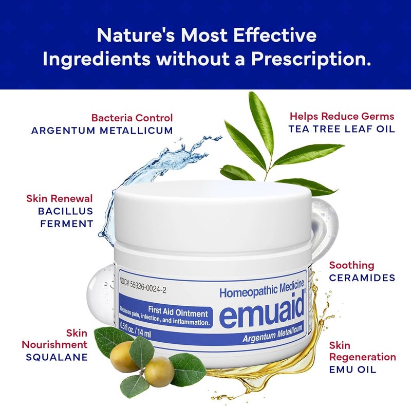 EMUAID Ointment for Eczema Psoriasis Relief Reduces Itching Pain Swelling Regular Strength Treatment for 100 Skin Conditions Steroid ChemicalFree Suitable for All Ages 2oz - Image 5