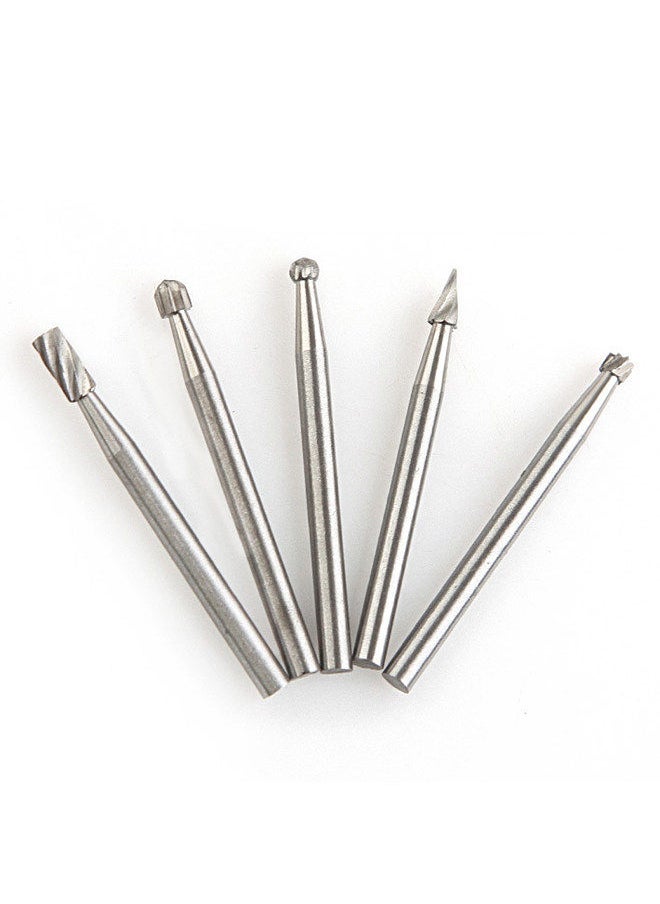 Generic - 10Pcs Tungsten Carbide Burr Bits Set 1/8'' Shank Cutting Carving Routing Bur for Rotary Tool - Image 1