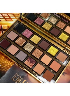 OCHEAL Empowered Eyeshadow palette Multicolour, 18 Colors Matte Shimmer Glitter Multi Reflective Shades Ultra Pigmented Makeup Eye Shadow Powder Waterproof Eye Shadow  - Image 2