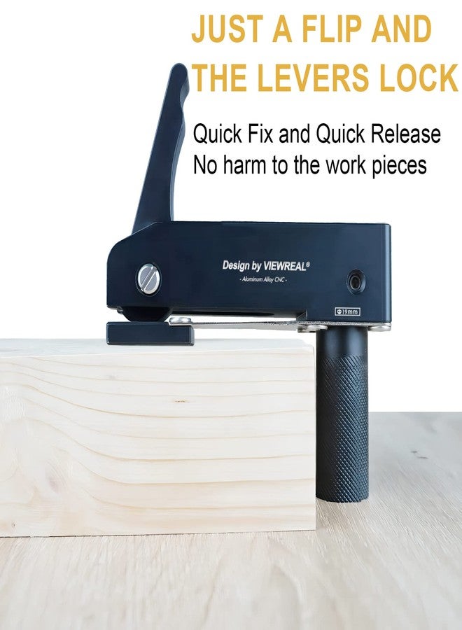 ViewReal 2 Pack 3/4’’ Bench Dog Clamps Bench Dog Hold Down Clamp Fit Tall Work Piece Quick Fix And Release For Workbench MFT 19mm Extended Edition - Image 4