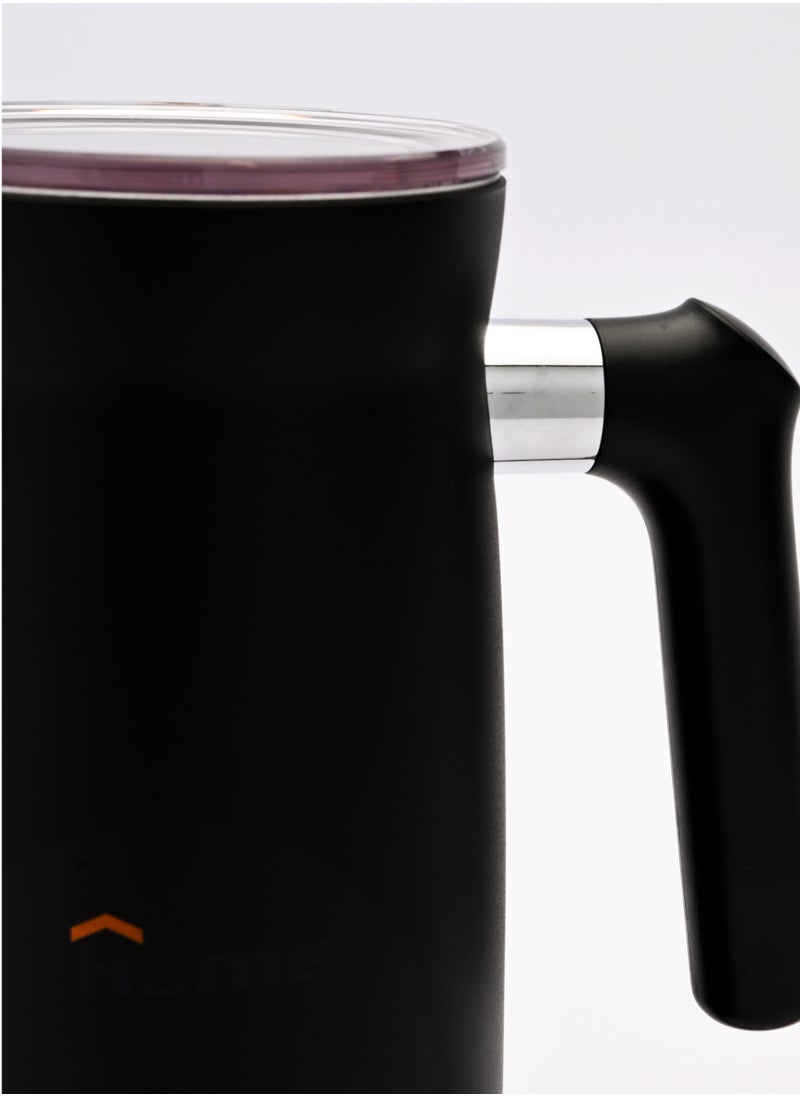 Home - Power: 220-240V 50-60Hz-500W. Up to 150 ml foam or 300 ml when heated. 4 functions for milk processing. Silicone cover protects against splashing. High-quality appearance and feel. Non-stick coating ensures easy cleaning. Hygienic stainless steel inner casing. Designed with side whisk. Detachable design. Ergonomic handle. - Image 1