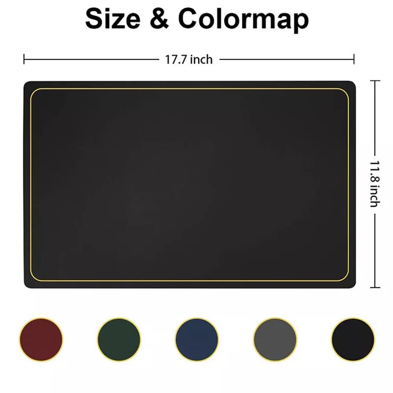 Crownish Leather Placemats Set of 6 Waterproof Wipeable Washable Indoor Placemats for Dining Table Home Kitchen Dinner Elegant Rectangle Placemats Easy Clean Table Mats Size 45x30 cm - Image 3