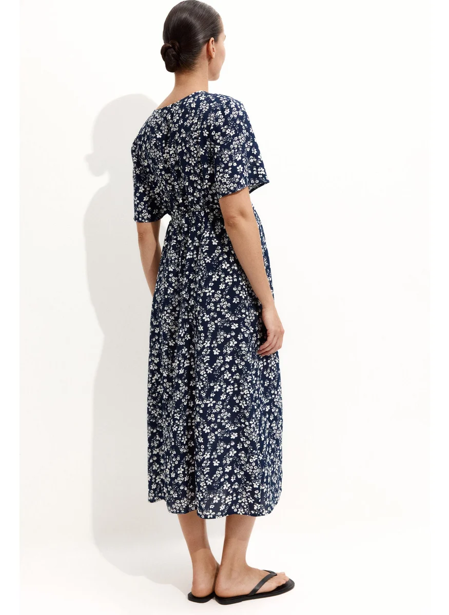 اتش اند ام Mama Before & After Tie-Belt Dress