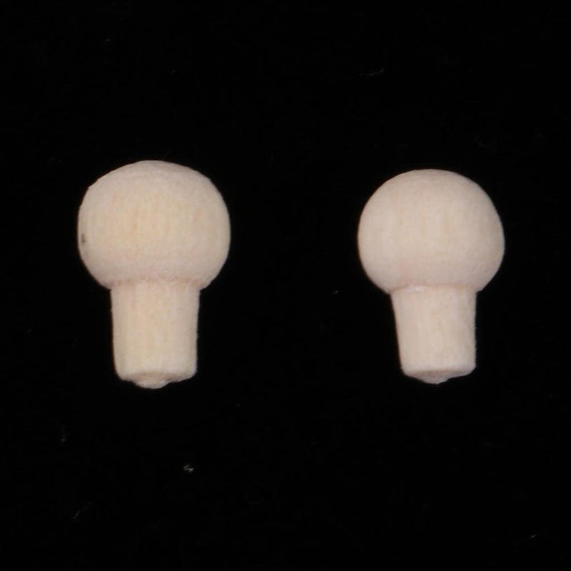 klarako 12pcs Dollhouse Miniature Wood Door Knob Round Cupboard Drawer Pull Handle - Image 5