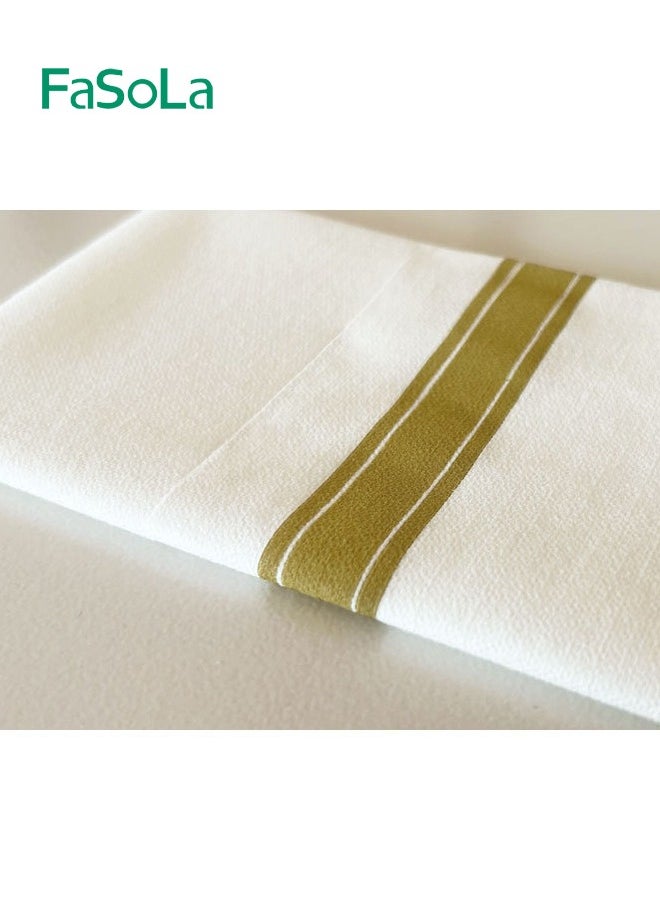 Fasola 50 Pieces Disposable Napkins Flatware Pocket Wedding Party Linen Feel Prefolded for Silverware  - Image 5