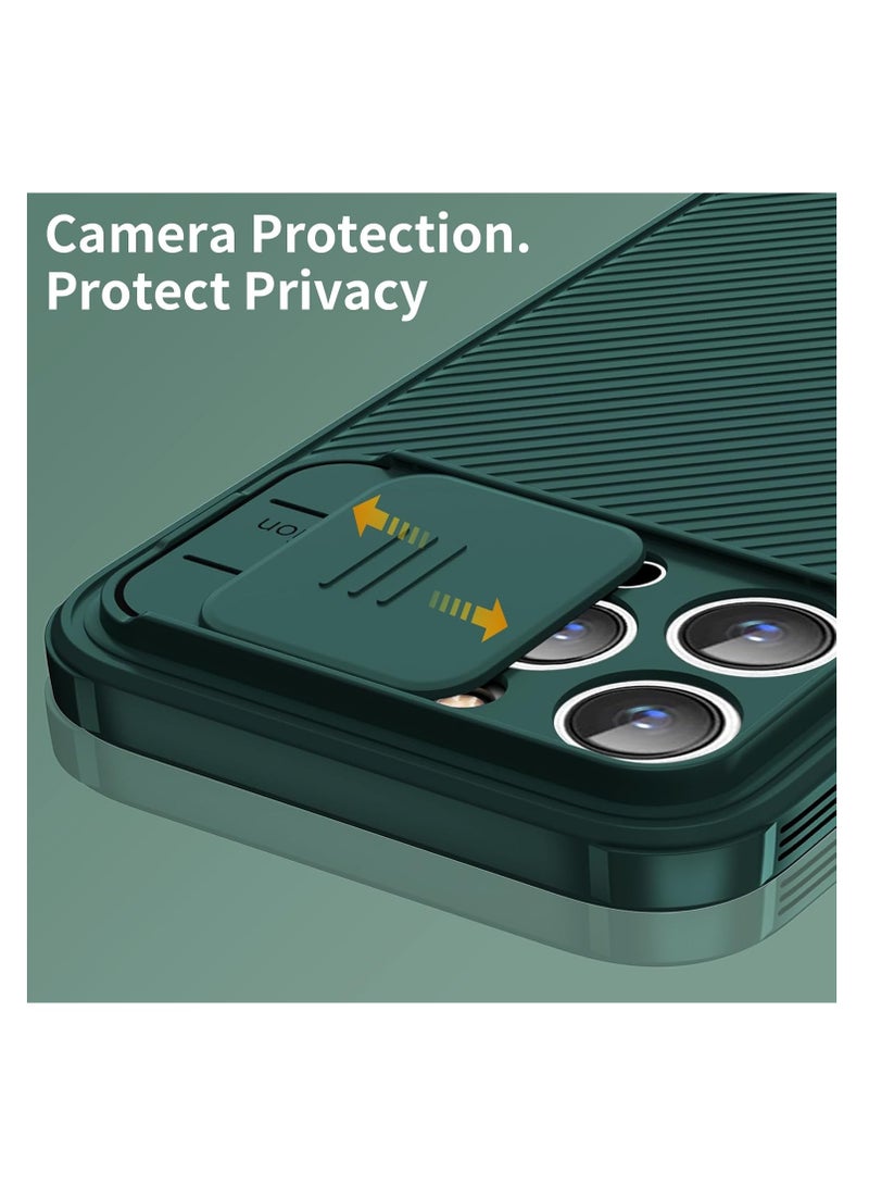 Aookay Compatible with iPhone 16 Pro Case, iPhone 16 Pro Camera Protection Case with Slide Lens Cover, Slim Magnetic Case for iPhone 16 Pro (Green） - Image 3