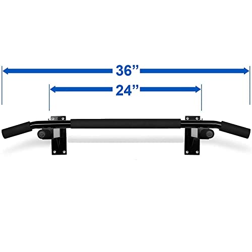 FITNACE PULL UP BAR/CHIN UP BAR/Doorway Pull Up Bar/Wall Mounted Pullup Bar/Non Slip Pull Up Rod & Chin Up Bar/Pull up bar for Home Capacity 200kg (PULL UP BAR) - Image 3