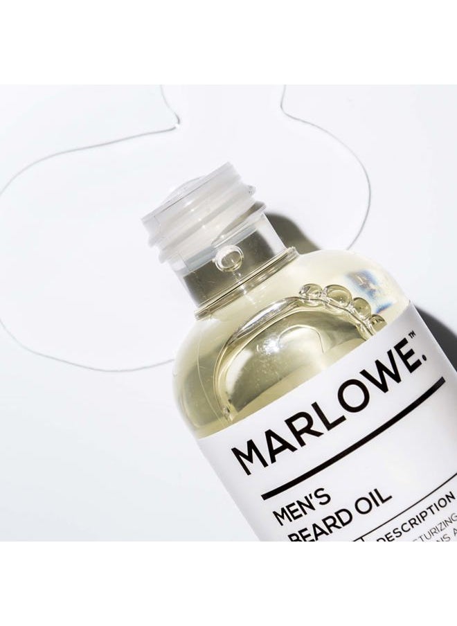 MARLOWE. M BLEND No. 143 Beard Oil 3 oz, Conditioning Oil for Men, Softer & Fuller Beard Care, 100% Natural Softener with Sunflower & Safflower Oils, Conditions & Nourishes, Fragrance Free  - Image 3