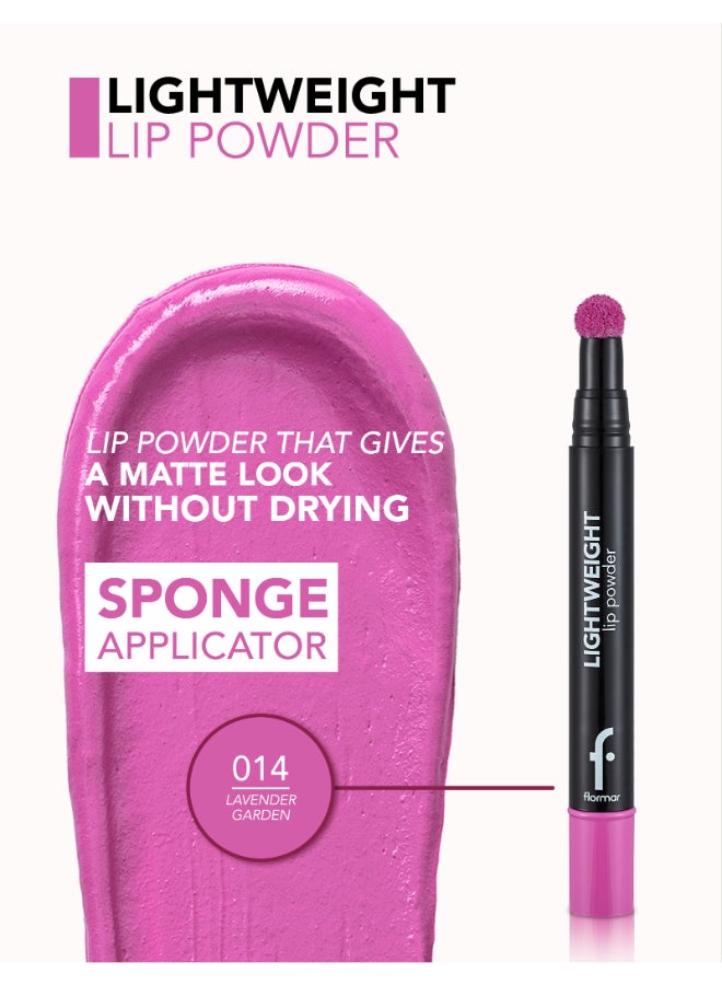 flormar Lightweight Lip Powder  - 14 Lavender Garden - Image 5