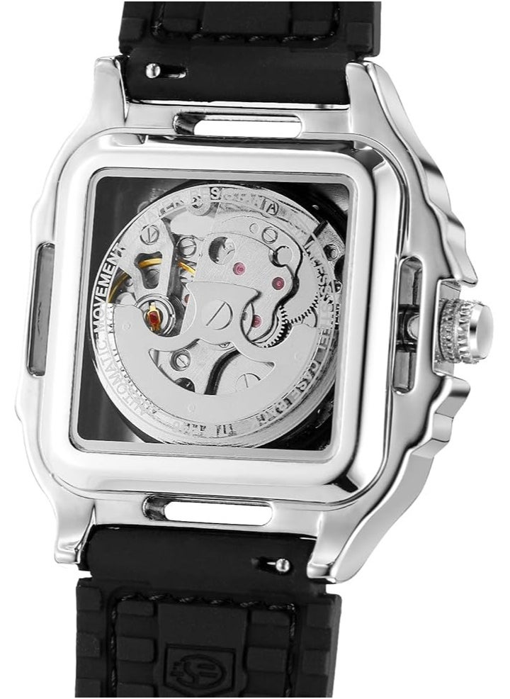 FORSINING Watches for Men Watch Leather Strap Luxury Luminous Water Resistant Automatic Mechanical Wristwatch 1008BKSI  - Image 5