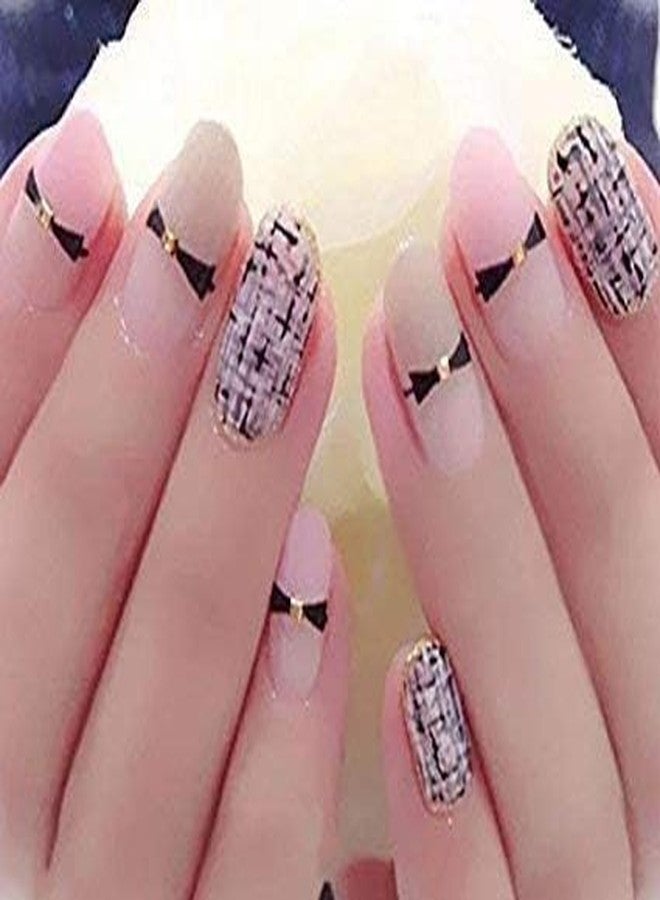 Rock World Fake Acrylic Natural Nails (20 Pcs) With (2Pcs) Nails Glue Free - Image 2