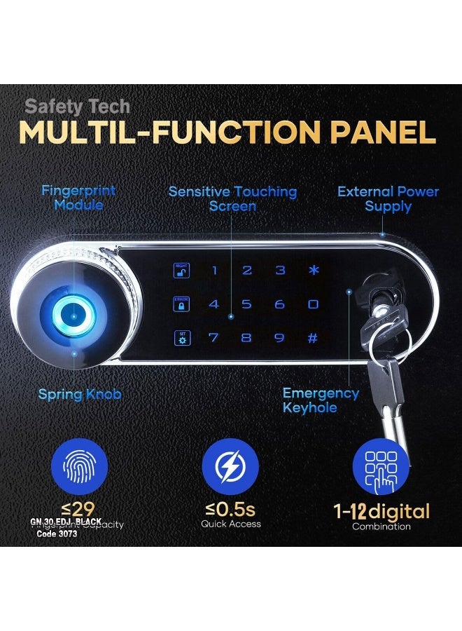 Safety Tech GN 30 EDJ Fingerprint Safe – Elite Safe Plus Touch Screen - Image 4