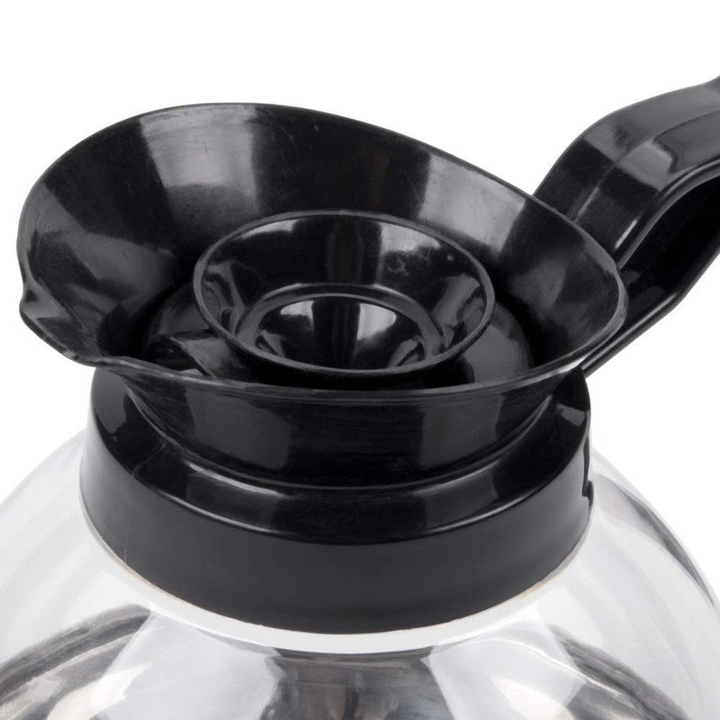 THW THW® Unbreakable Break Resistant Polycarbonate 64 oz 12 Cup Tea Coffee Decanter Pot - Transparent Induction Base Coffee Pot with Lid - Durable 12-Cup Coffee Maker for Tea, Coffee, Hotels, Homes, Cafes  - Image 5