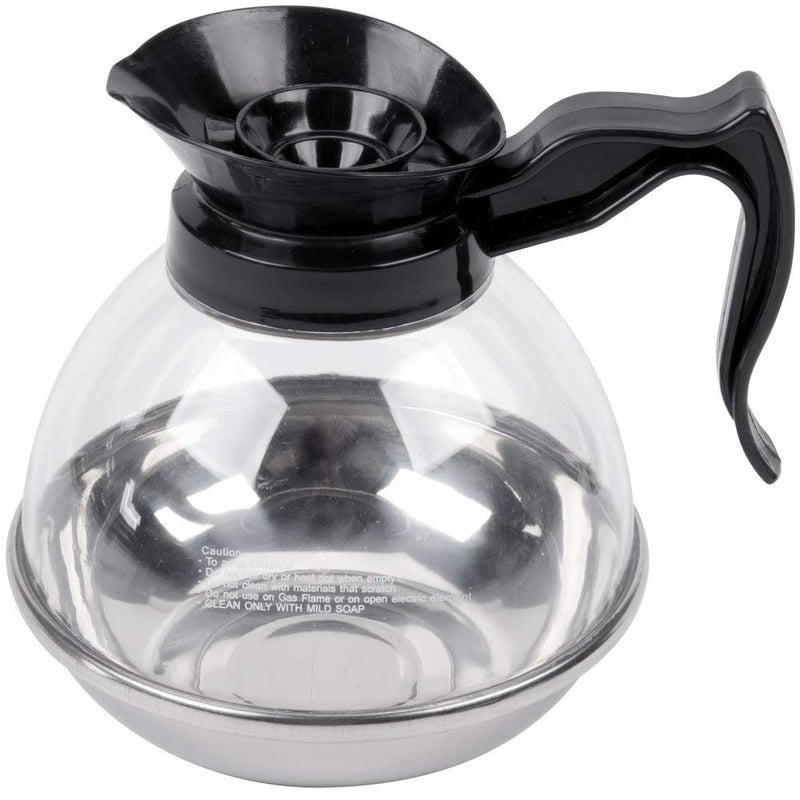 THW THW® Unbreakable Break Resistant Polycarbonate 64 oz 12 Cup Tea Coffee Decanter Pot - Transparent Induction Base Coffee Pot with Lid - Durable 12-Cup Coffee Maker for Tea, Coffee, Hotels, Homes, Cafes  - Image 4
