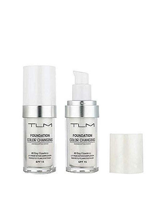 KOSIMI 30ml TLM Color Changing Foundation Liquid Base Makeup Change To Your Skin Tone By Just Blending, white