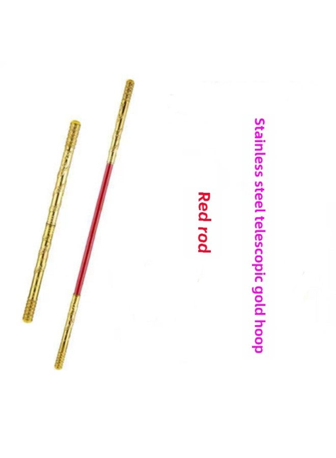 Sun Wukong Glowing Champion Hat, Full Body Lighting, Purple Golden Crown, Monkey King Crown Hat, Night Market Stall Toy-Color:Telescopic Gold Hoop [red  - Image 1