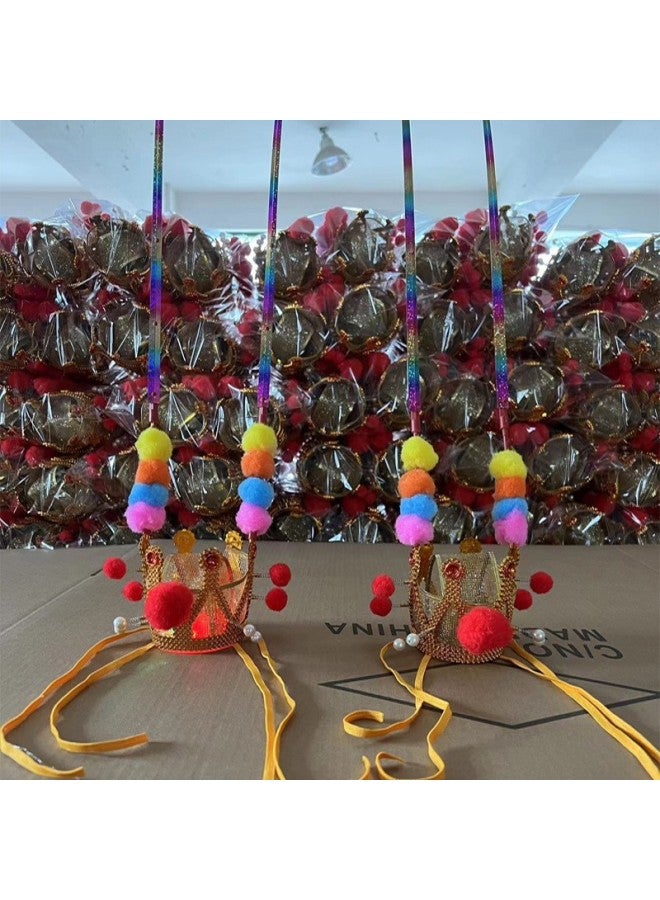 Sun Wukong Glowing Champion Hat, Full Body Lighting, Purple Golden Crown, Monkey King Crown Hat, Night Market Stall Toy-Color:Telescopic Gold Hoop [red  - Image 4