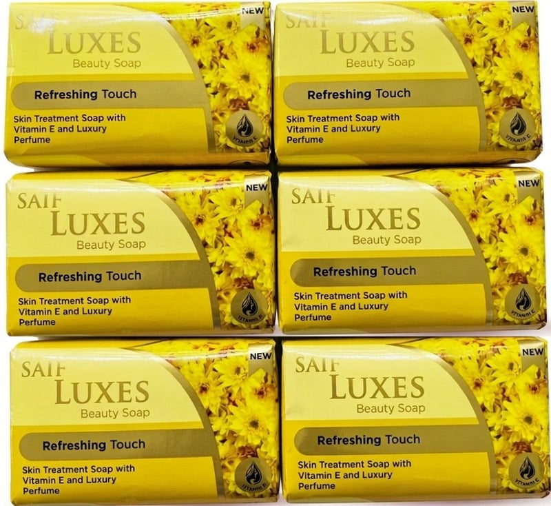 صابون منعش الملمس، 6 قطع في مجموعة