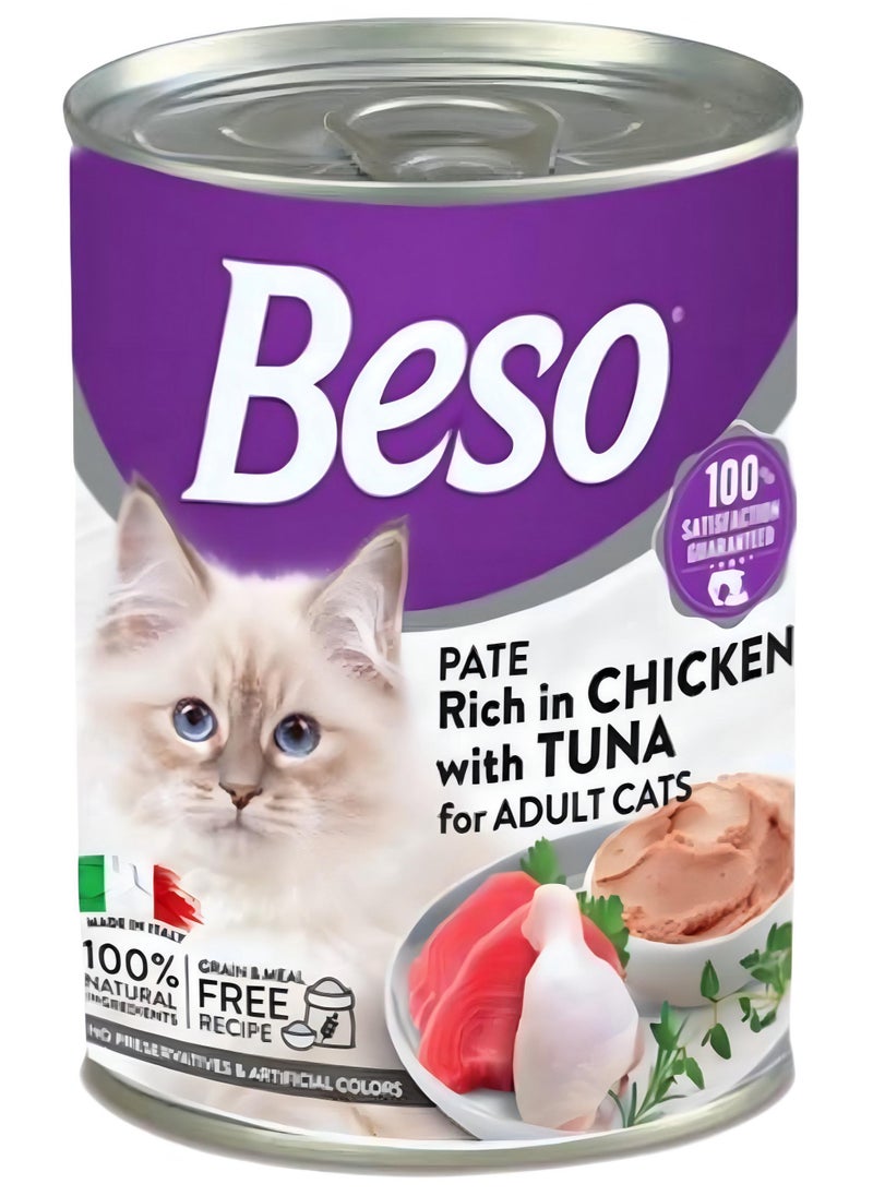 Beso Wet cat food (6 packs) - Beso - Tuna & chicken - 6 × 400g  - Image 2