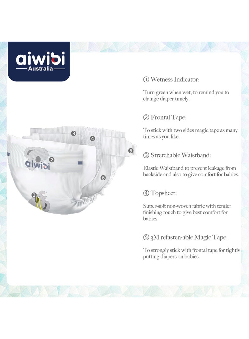 Aiwibi New Born Premium Diapers  22pcs (2-5kg) - Image 4