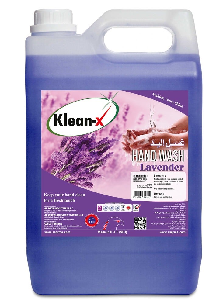Klean-X Hand Wash Lavender 5 Litres - Image 1