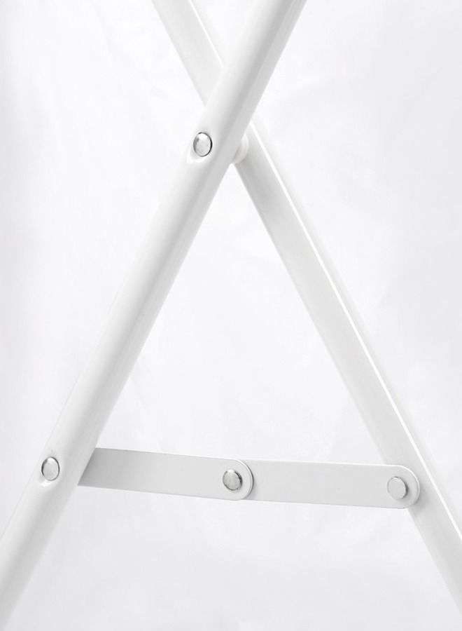 إيه جي دي سلة غسيل مع حامل من الستانلس ستيل أبيض 41x42x65سنتيمتر - Image 4