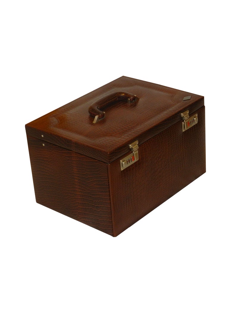 LAVERI LEATHER Laveri Jewellery Box Ring Necklace Earring Bracelet Storage Box Leather Multifunction Jewelry Organizer Box  - Image 2