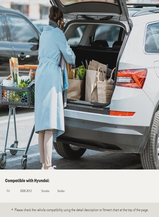 YHTAUTO مجموعة من قطعتين من دعامات رفع باب صندوق السيارة الخلفي مع نوابض غازية لسيارة هيونداي سوناتا سيدان موديل 2008-2012 - Image 2