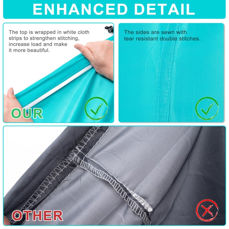 Aegero 2 Pack XL Travel Laundry Bag, Machine Washable Dirty Clothes Organizer with Drawstring,Large Enough to Hold 4 Loads of Laundry, Easy Fit a Laundry Hamper or Basket Travel Essentials 24" x 36" - Image 2