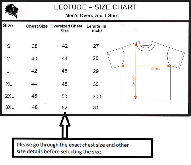 LEOTUDE Cotton Blend Men's Oversized Half Sleeve Round Neck Dragon Printed T-Shirt (FS49_DRAGN_PRPL_P_Purple_S) - Image 4