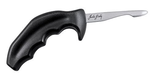 Swissmar Shucker Paddy Original Oyster Shucking Knife – Ergonomic Dual Axis Oyster Shucker Tool with 3" / 7.6 CM Stainless Steel Blade - Perfect for kitchen Collections – Non-Slip Handle, Black - Image 1
