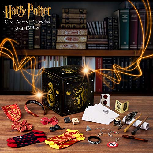 Harry Potter Advent Calendar 2025 Girls Teens Women 24 Day Christmas Countdown with Stationery Socks Accessories Magical Calendar Gifts for Girls (Black Cube) - Image 2