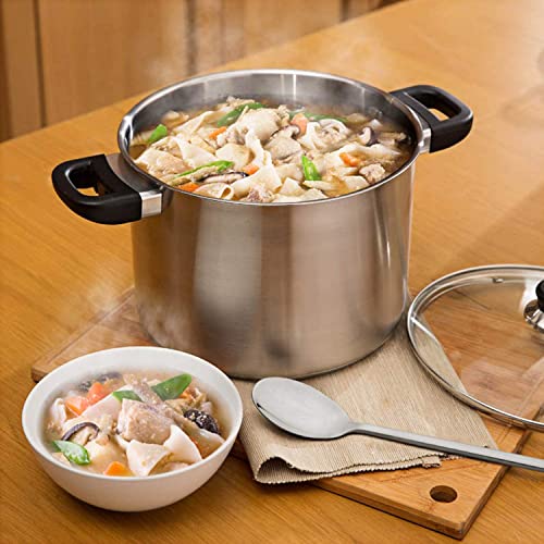 Mockery Stainless Steel Soup Spoons Round Dinner Spoon Table Spoon Meal Spoon 8.26 Inch Long Handle Smooth Round Head Excellent Anti-Stick Round Soup Scoop Tablespoon Tableware Silverware (Pack of 6) - Image 5