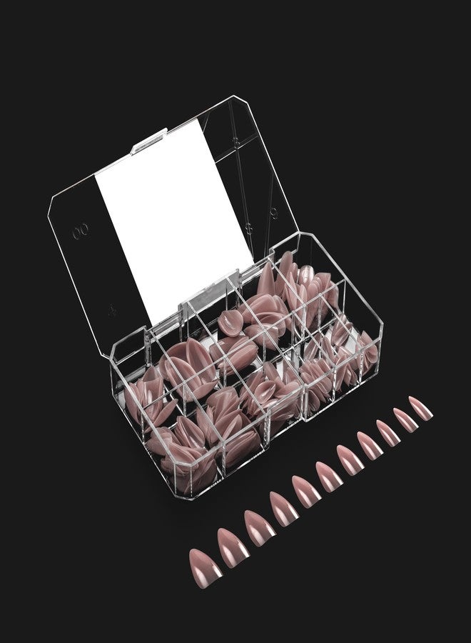 APRÉS Apres Neutrals Gel-X Mia Box Of Press On Nails, 11 Sizes 00-9, Soft Gel Nail Tip Box (150pcs) (Natural Stiletto Short, 150pcs) - Image 3