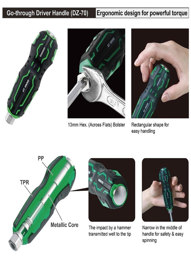 إنجينير مجموعة أدوات الجمع الهندسية DXZ-03، مكونة من 4 قطع، متوافقة مع براغي فيليبس المكسورة ومسامير المقبس السداسية، ومفك براغي لإزالة البراغي الغاطسة - Image 5