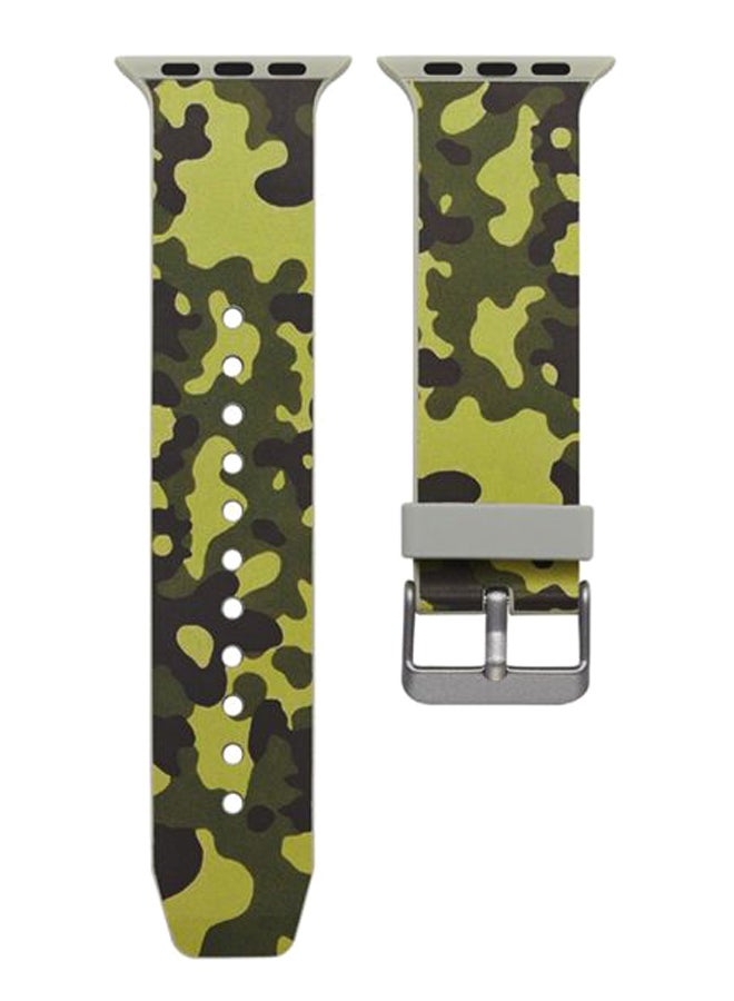 ISank Replacement Band For Apple Watch Series 4/3/2/1 Army Green/Black - Image 1