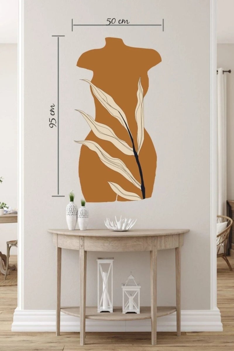 Kt Grup Kt Group Bohemian Style Abstract Art Women and Leaves Special Design Wall Sticker - Image 5