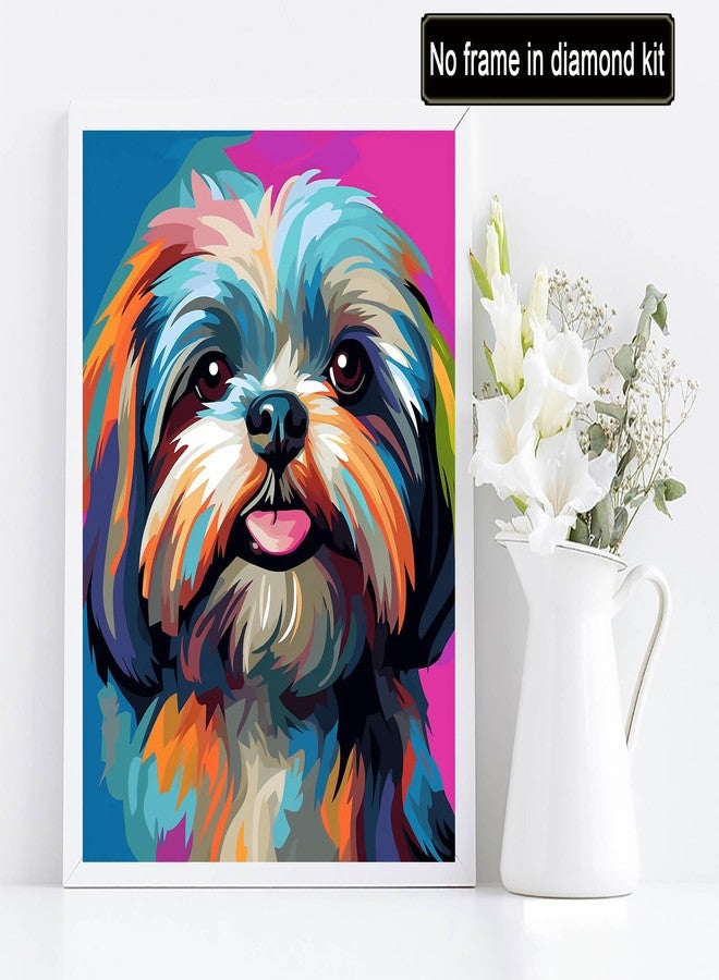 Diymood Paint by Numbers for Adults Dog, DIY Oil Painting Colorful Acrylic Paint by Number Kits for Adults Beginner for Home Wall Decor 16x20 inch - Image 2