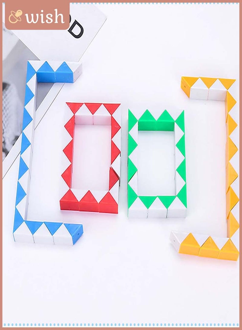 مجموعة الثعبان متعددة الاستخدامات، ألعاب الثعبان الملتوية للفتيات والأولاد والبالغين - لعبة تخفيف التوتر والقلق والتوحد - هدية لعبة السفر لأعياد الميلاد والحفلات - Image 4