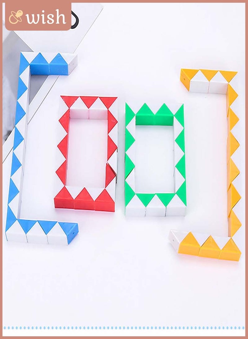 مجموعة الثعبان متعددة الاستخدامات، ألعاب الثعبان الملتوية للفتيات والأولاد والبالغين - لعبة تخفيف التوتر والقلق والتوحد - هدية لعبة السفر لأعياد الميلاد والحفلات - Image 3