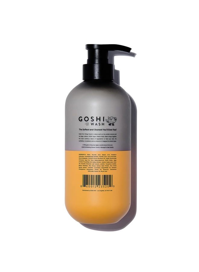 GOSHI Super Vitamin Body Wash 20 oz - pH-Balanced Exfoliating Body Wash for Men and Women - For All Skin Types - Image 2