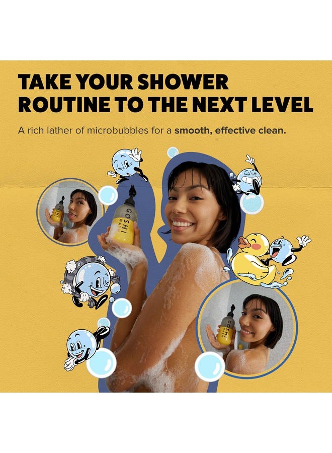 GOSHI Super Vitamin Body Wash 20 oz - pH-Balanced Exfoliating Body Wash for Men and Women - For All Skin Types - Image 5