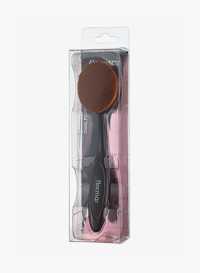 Oval Foundation Brush Re-design Black/Brown
